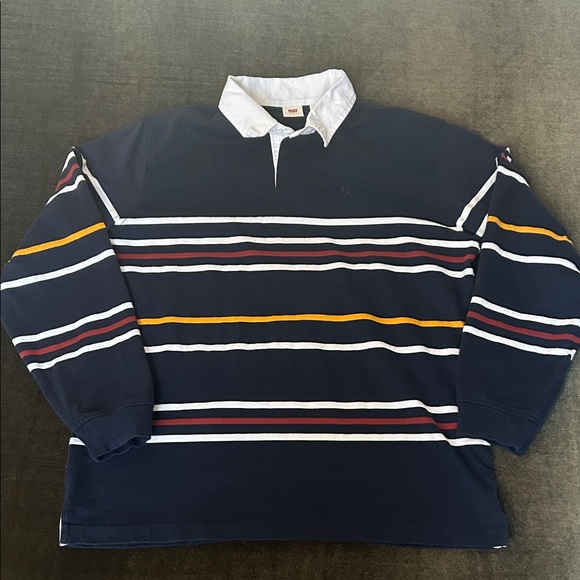 Levi's Other - Levi's Men's Navy Striped Shirt
